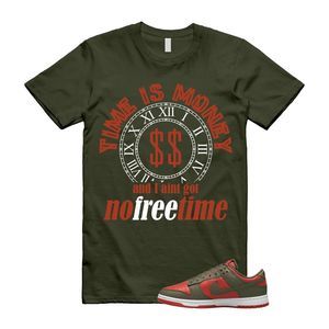 Dunk Mystic Red Cargo Khaki White Low T Shirt Match FREE TIME